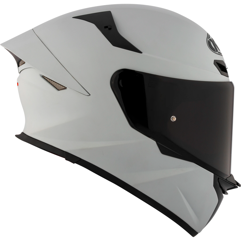KYT TT Revo Solid Helmet - Plain ASP Grey