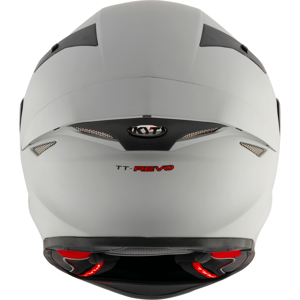 KYT TT Revo Solid Helmet - Plain ASP Grey