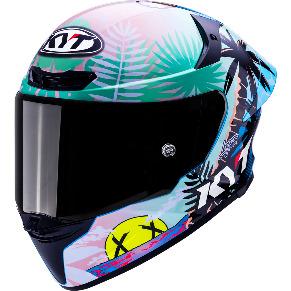 KYT TT Revo Riccardo Rossi BCN Replica Helmet - Riccardo Rossi BCN Replica