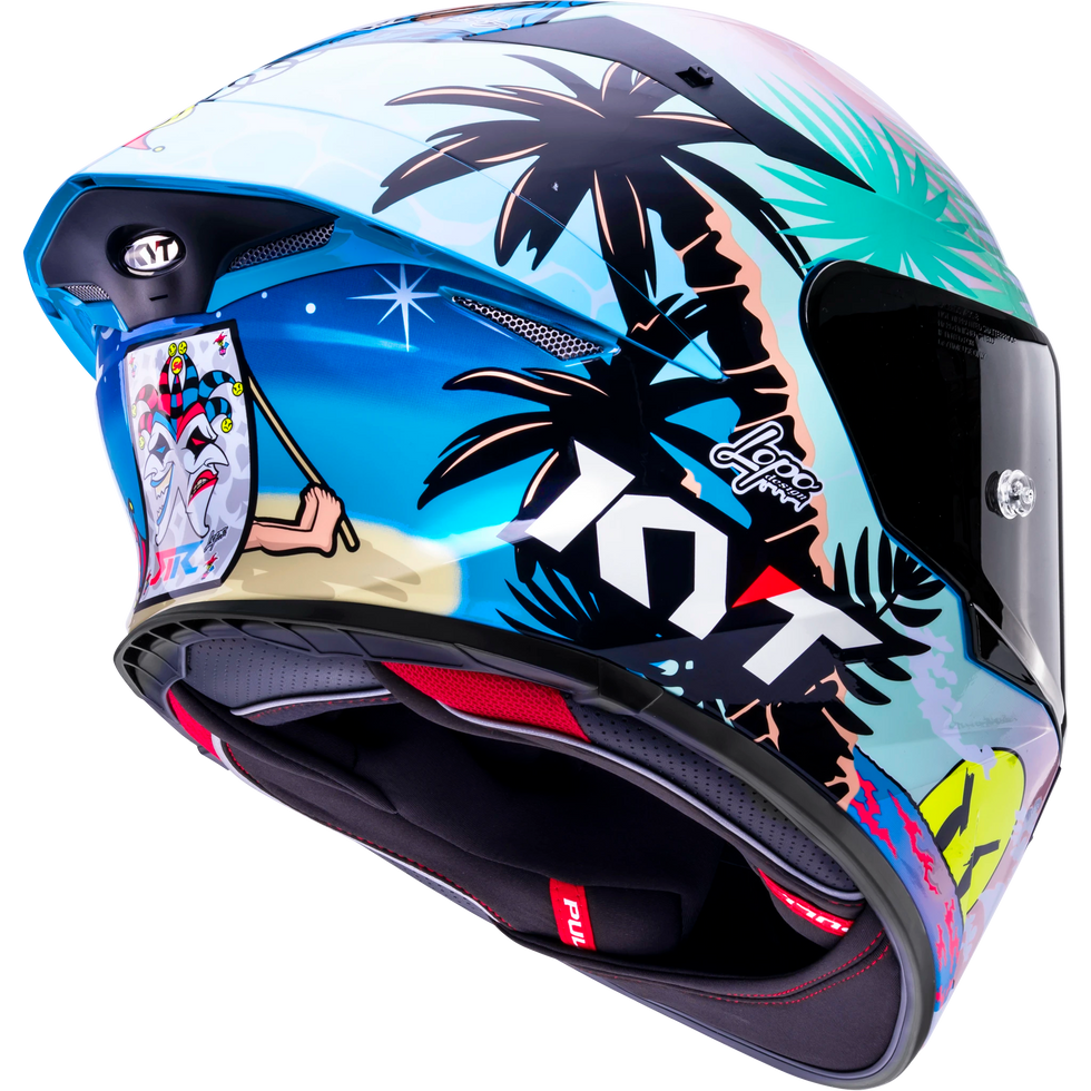 KYT TT Revo Riccardo Rossi BCN Replica Helmet - Riccardo Rossi BCN Replica