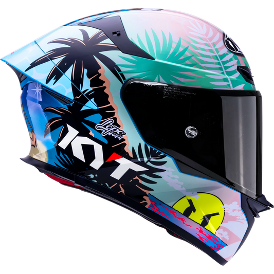 KYT TT Revo Riccardo Rossi BCN Replica Helmet - Riccardo Rossi BCN Replica