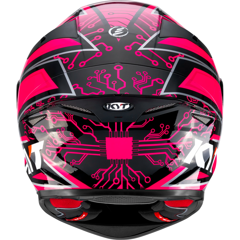 KYT TT Revo Hyper Special Edition Helmet - Hyper Pink