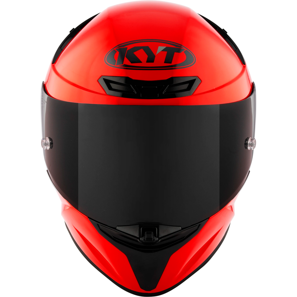 KYT TT Revo Solid Helmet - Plain Gara Red