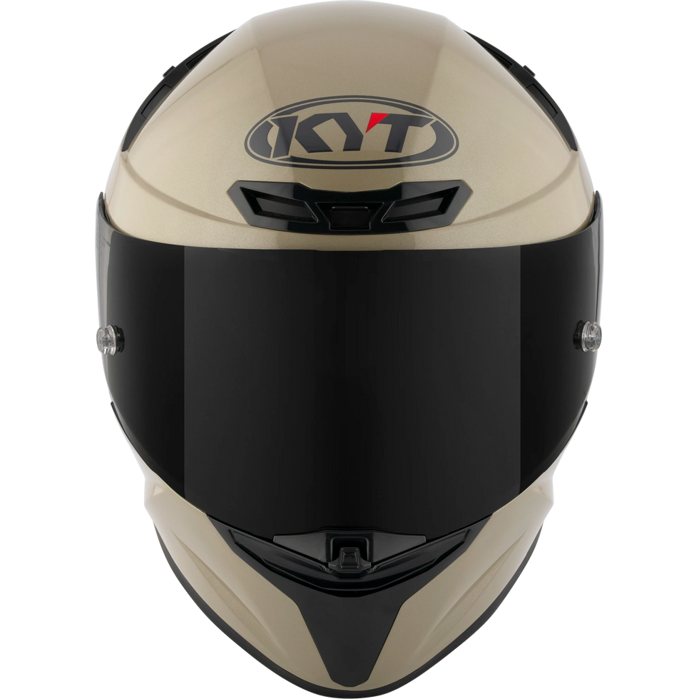 KYT TT Revo Solid Helmet - Plain Sand Pearl