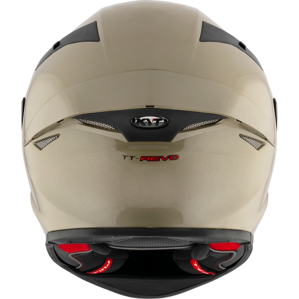KYT TT Revo Solid Helmet - Plain Sand Pearl