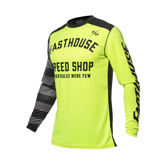 Fasthouse Youth Carbon Eternal Jersey - Black/High Viz