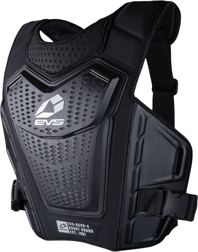 EVS Revo 4 Roost Defelctor - Black/White