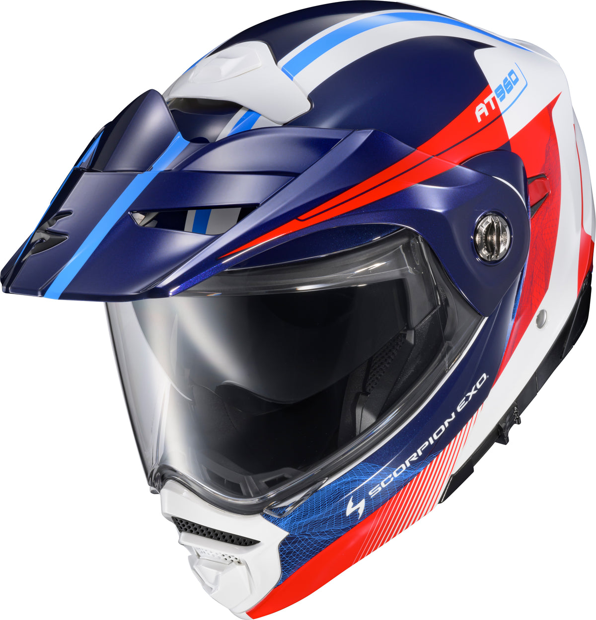 Scorpion EXO-AT960 Modular Topographic 2 Helmet - Red/White/Blue