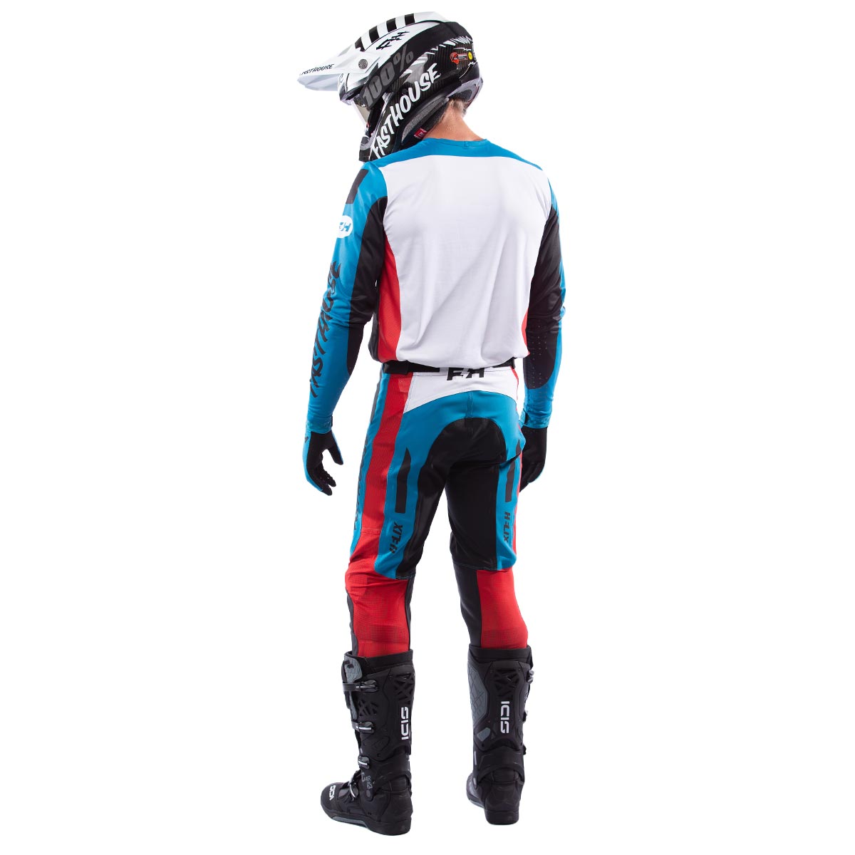 Fasthouse Racing Helix DaytonaMX Gear Set - Electric Blue/Black