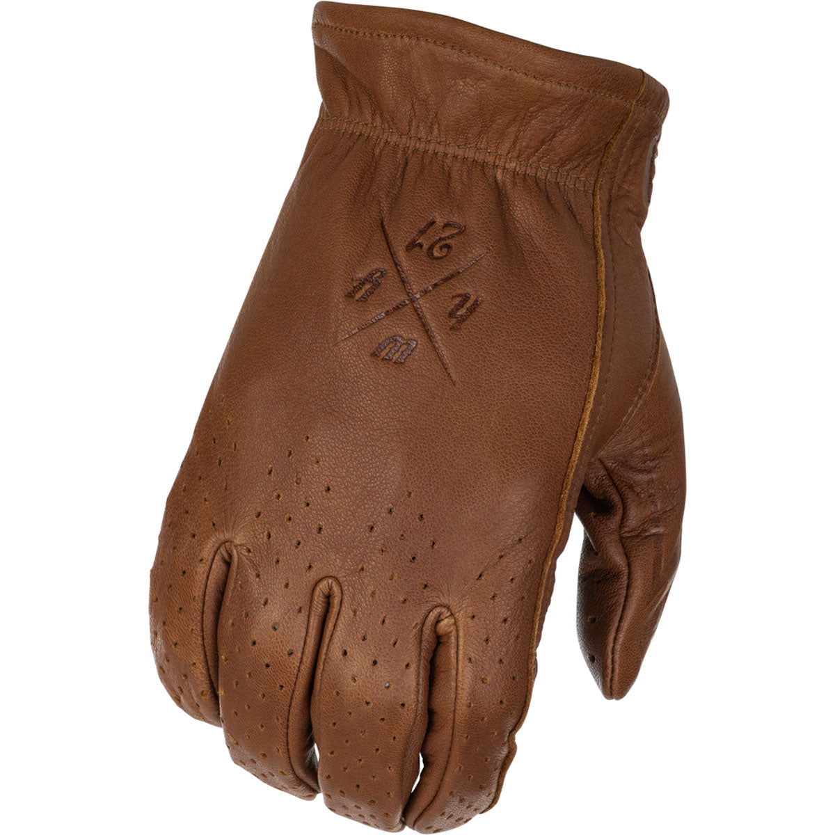 Highway 21 Louie Perforated Gloves CLOSEOUT - Brown