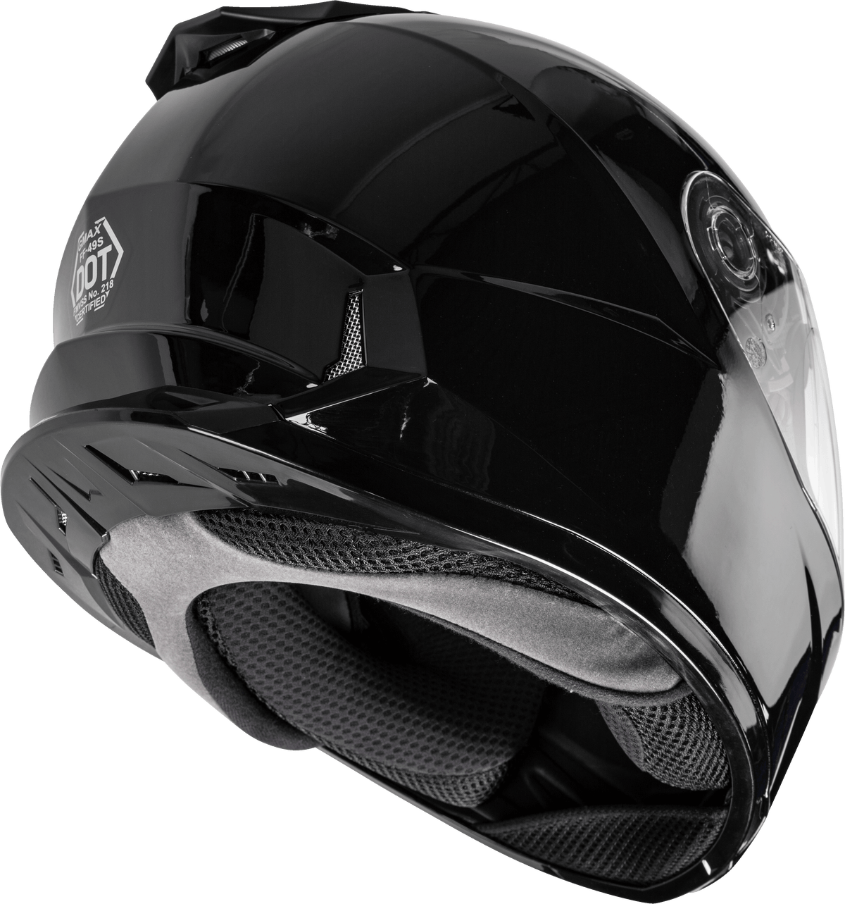 GMAX FF-49S Helmet w/Electric Shield Black