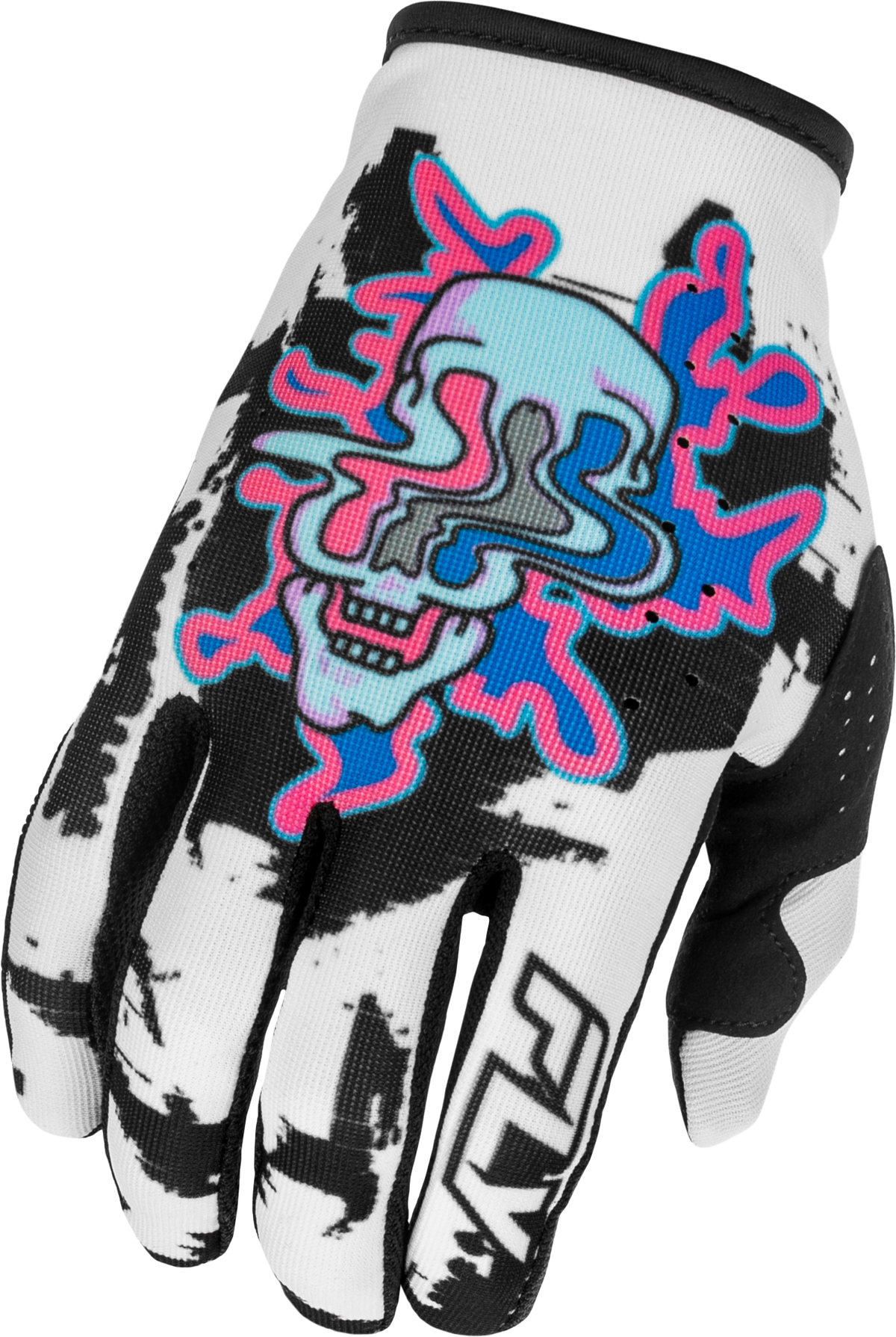 Fly Racing Lite Warp Gloves - White/Blue/Pink