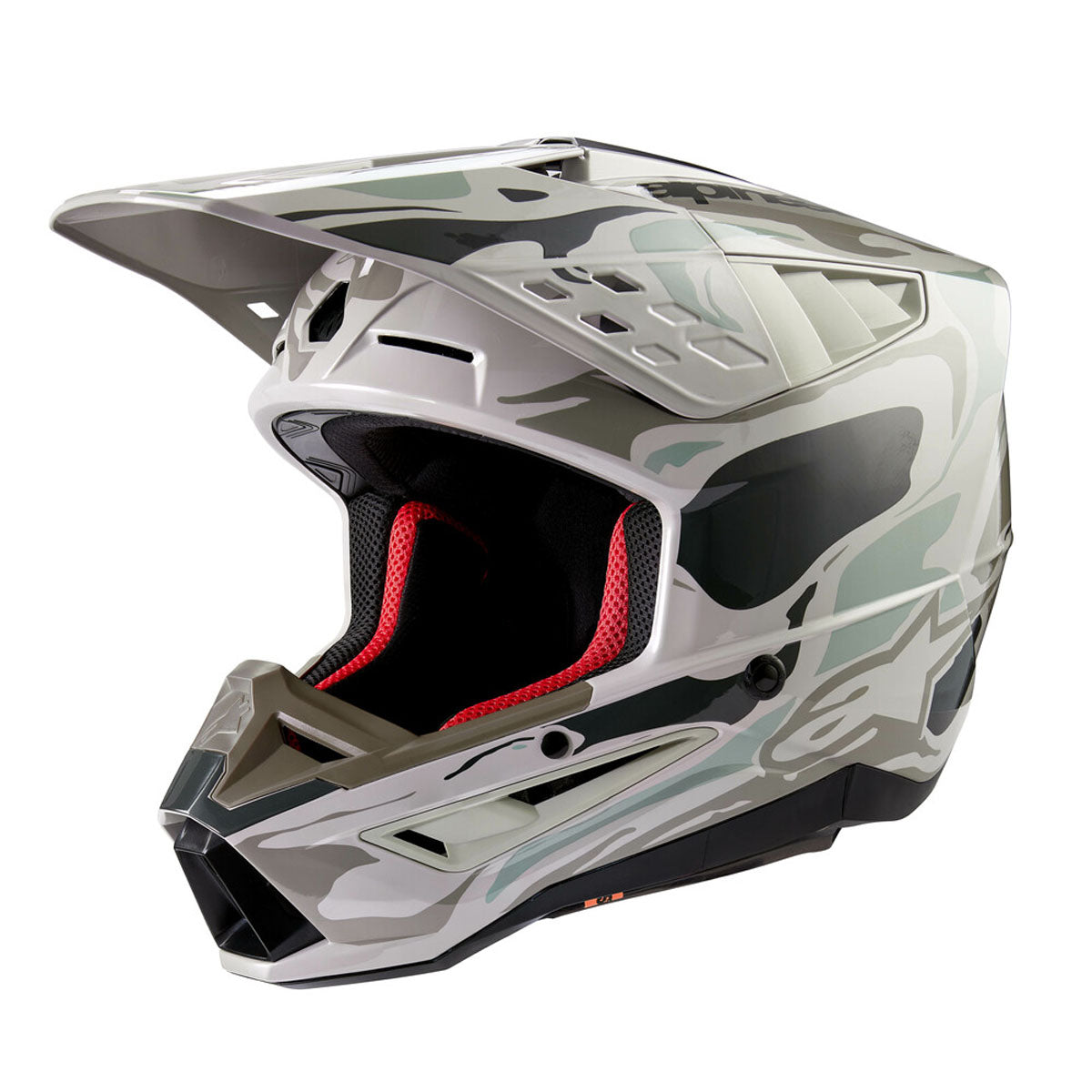 Alpinestars Supertech M5 Mineral Helmet - Grey/Green