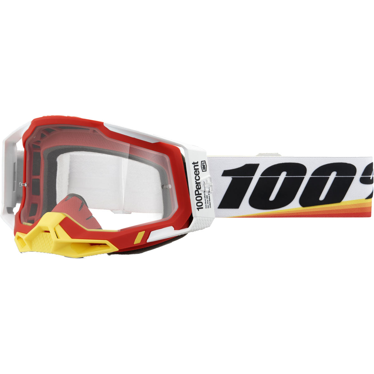 100% Racecraft 2 Goggles CLOSEOUT Arsham Red / Clear Lens
