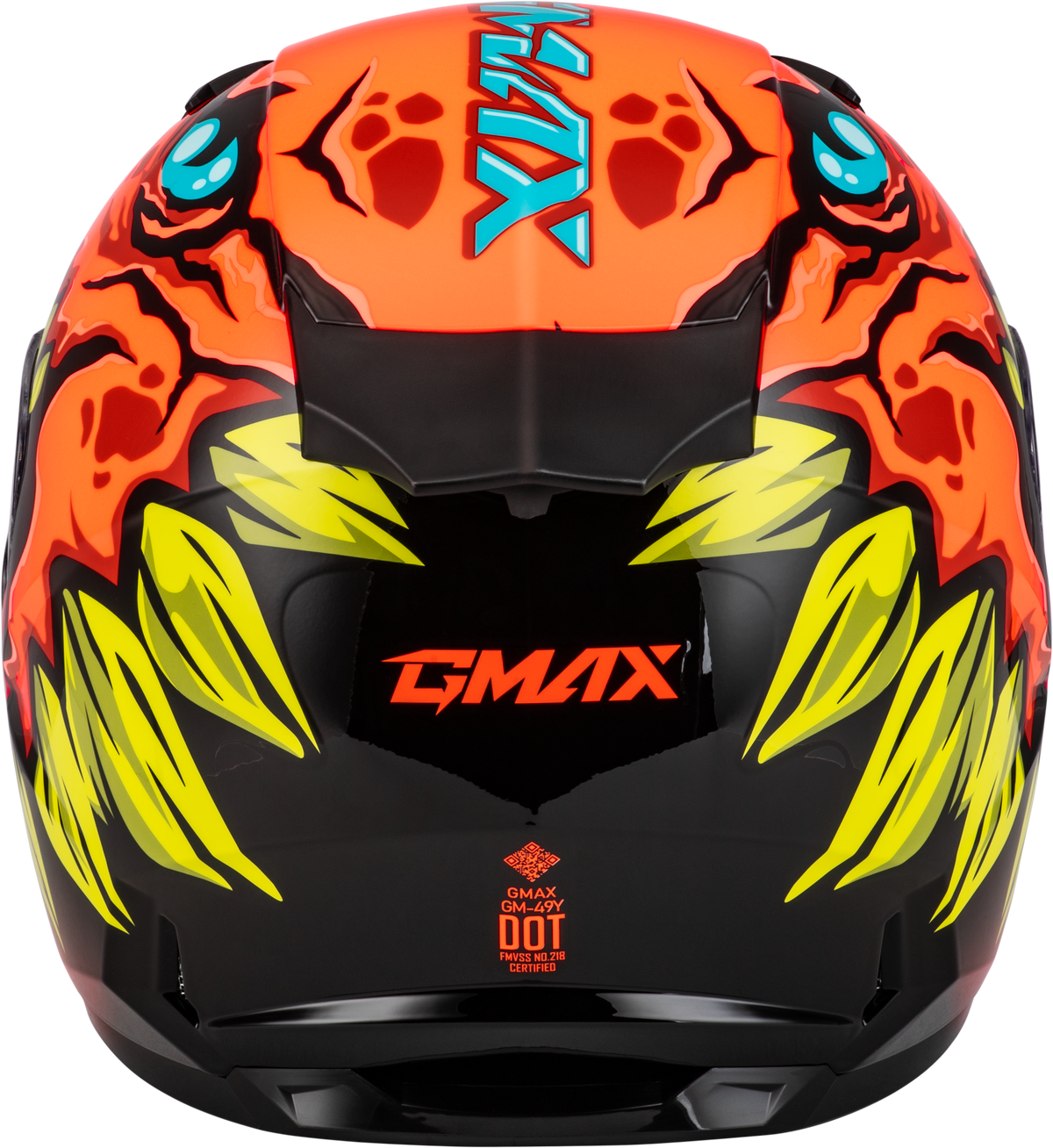 GMAX Youth GM-49Y Drax Snow Helmet Orange