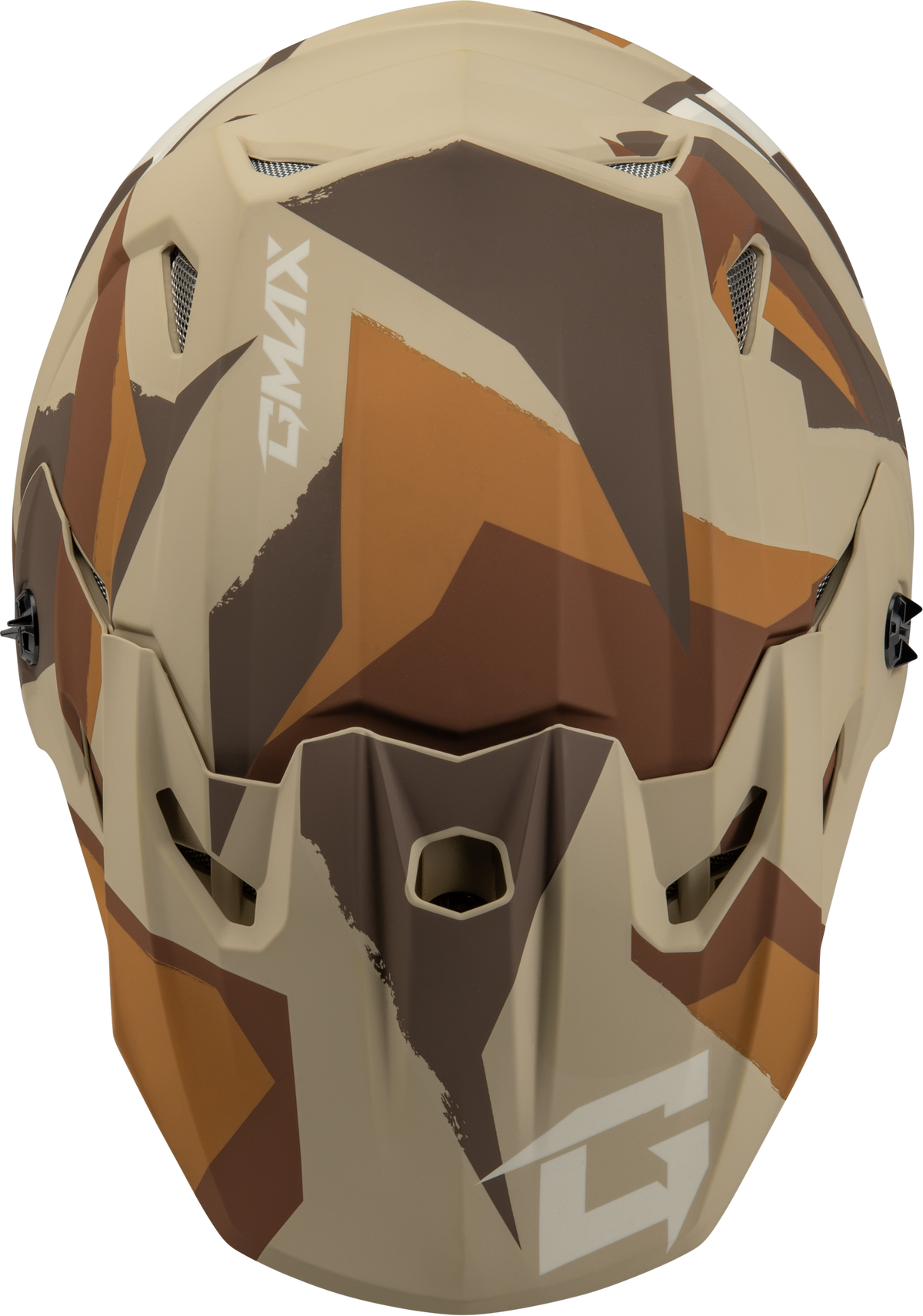 GMAX MX-96 Splinter Helmet Matte Brown/Tan/White