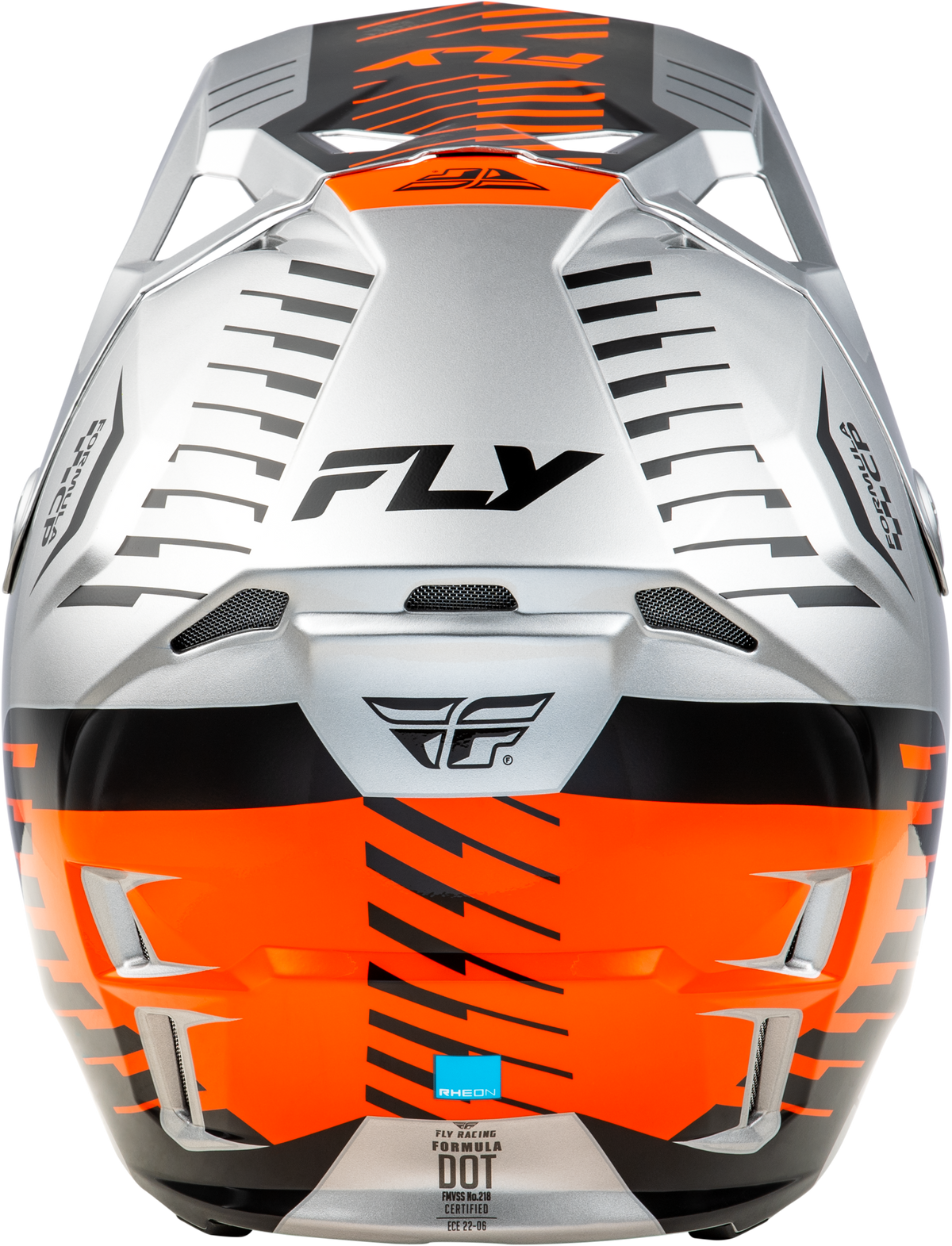 Fly Racing Formula CP Slice Helmet - Grey/Orange/Black
