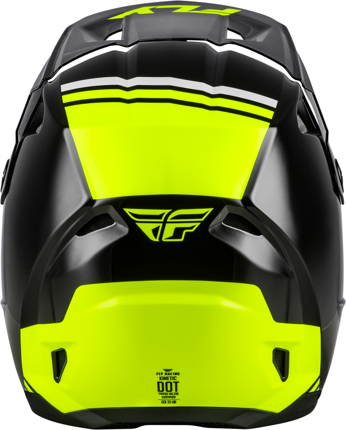 Fly Racing Kinetic Verdict Helmet - Black/Hi-Vis Yellow/Grey