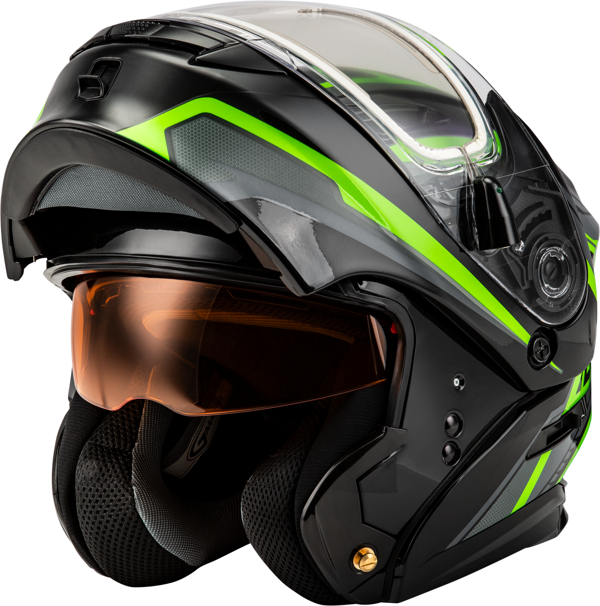 GMAX MD-01S Transistor Electric Helmet Black/Grey/Green