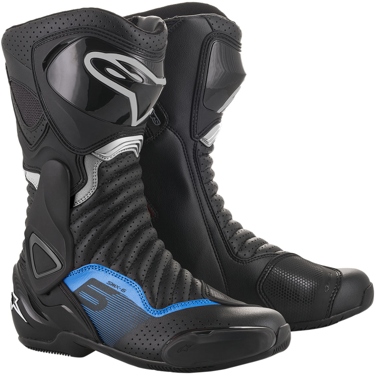 Alpinestars SMX-6 v2 Vented Boots - Black/Gray/Blue