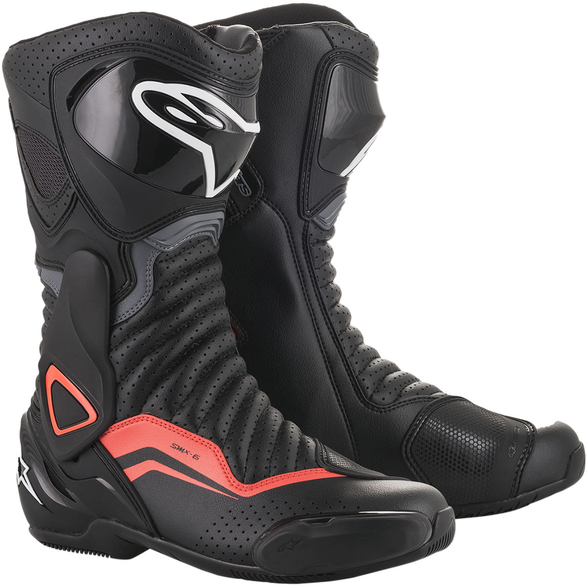 Alpinestars SMX-6 v2 Vented Boots - Black/Gray/Red