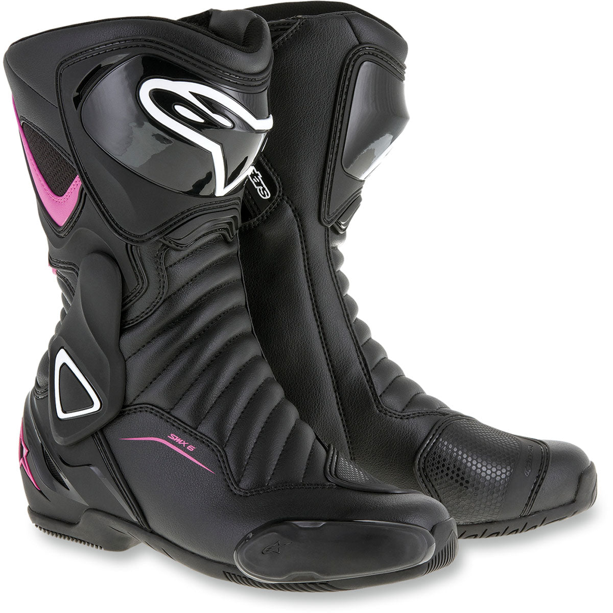 Alpinestars SMX-6 v2 Vented Boots - Black/Pink/White