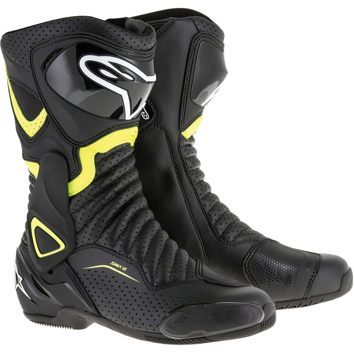 Alpinestars SMX-6 v2 Vented Boots - Black/Yellow