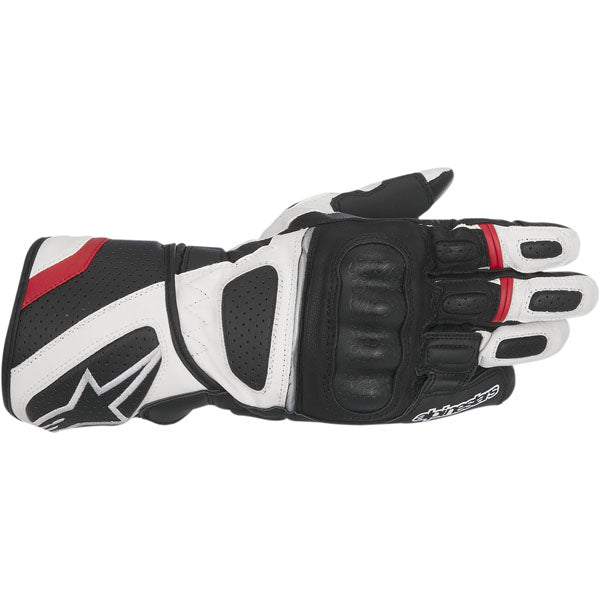 Alpinestars SP-Z Drystar Motorcycle Gloves - Black/White/Red