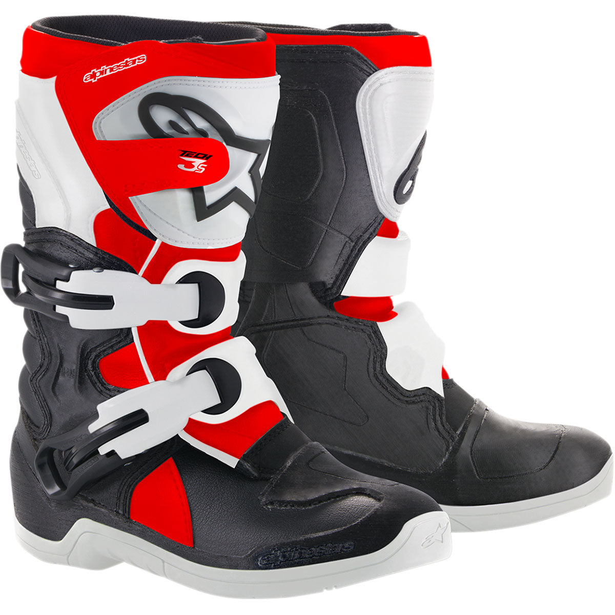 Alpinestars Tech 3S Kids Boots - Black/White/Red