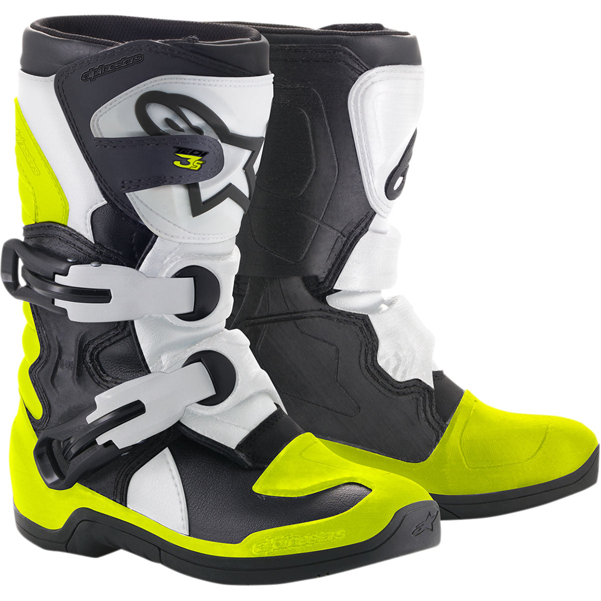 Alpinestars Tech 3S Kids Boots - Black/White/Yellow
