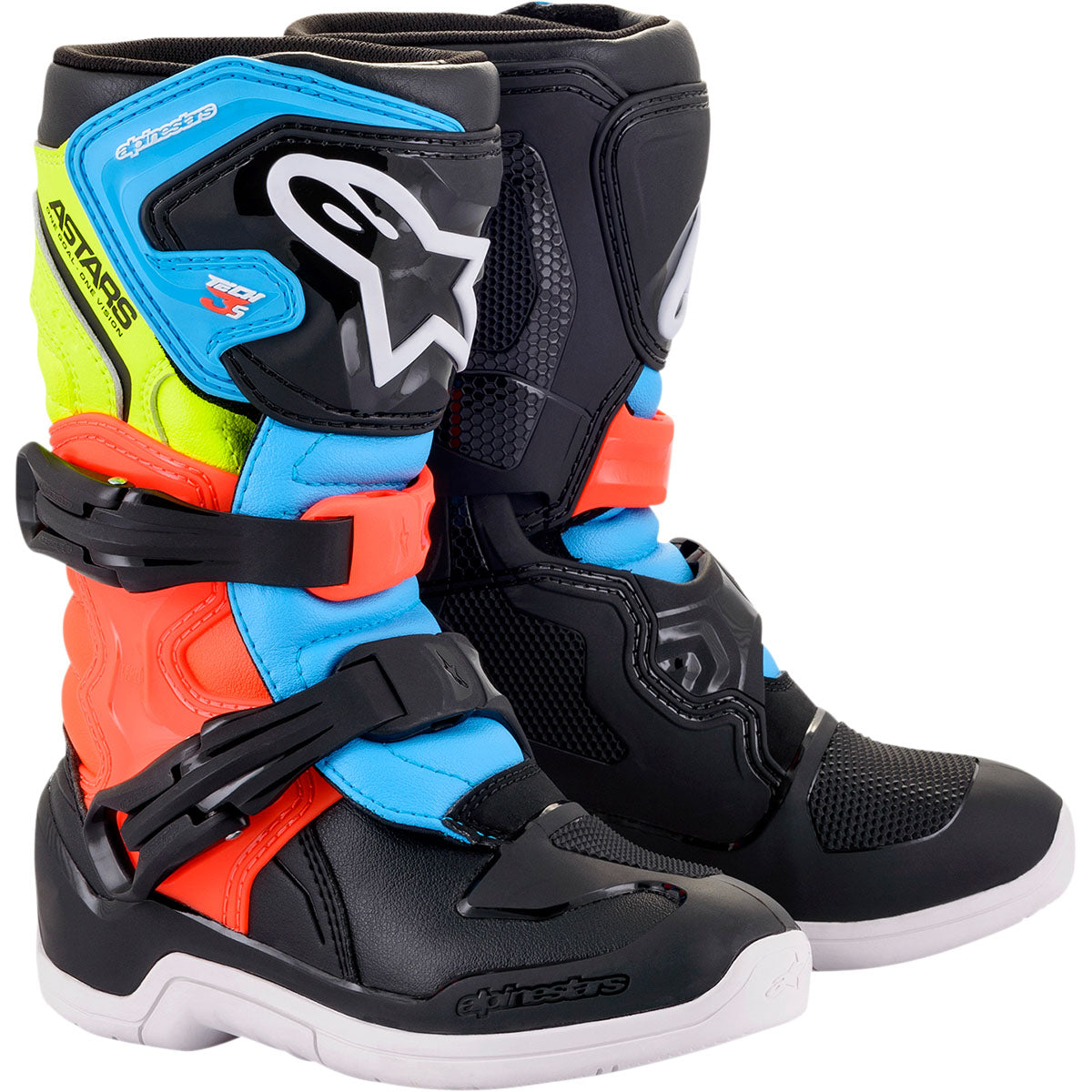 Alpinestars Tech 3S Kids Boots - Black/Yellow/Red