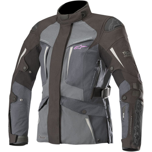 Alpinestars Womens Yaguara Drystar Motorcycle Jacket - Black/Gray