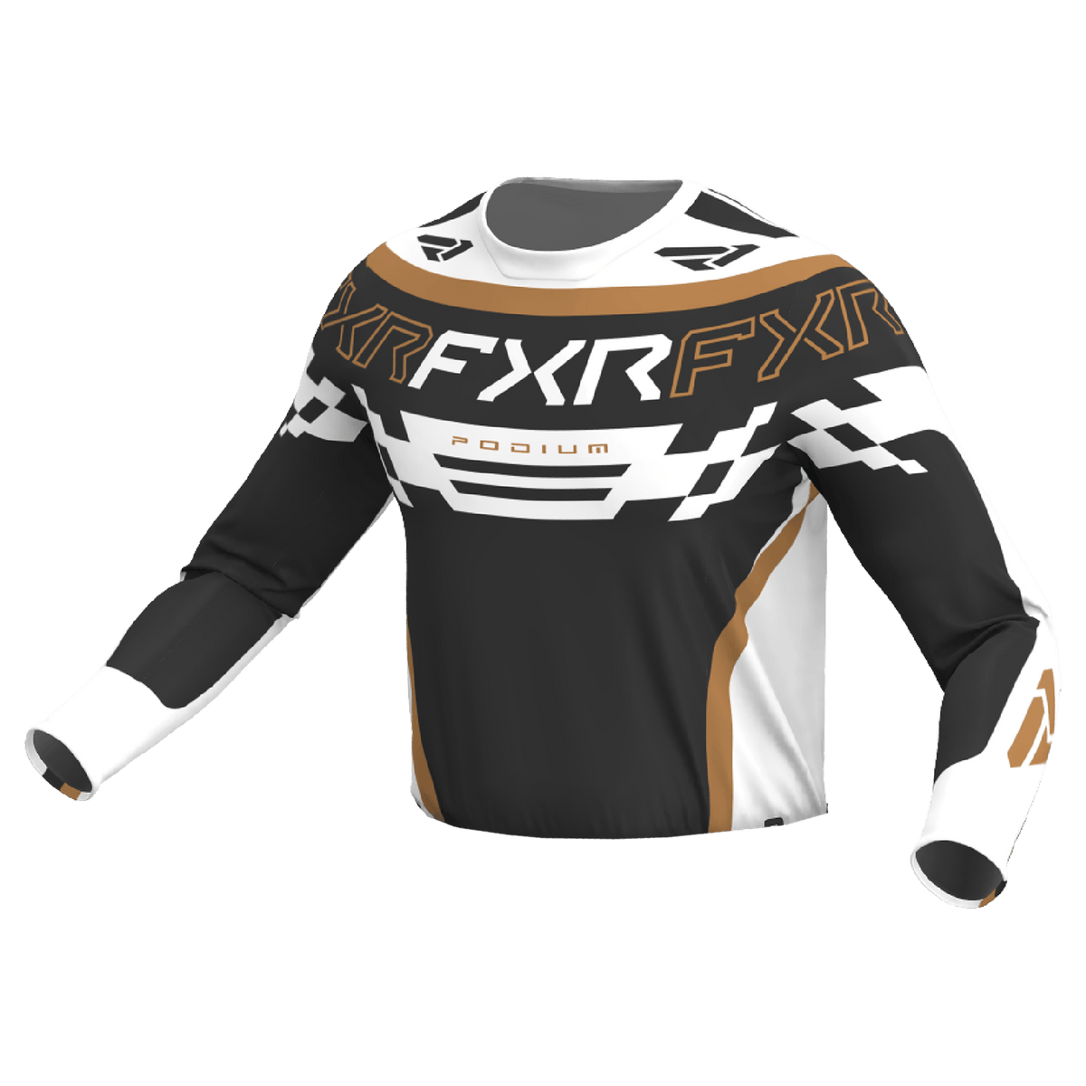FXR Podium Swerve MX Gear Set - ASPHALT/WHITE/GUM