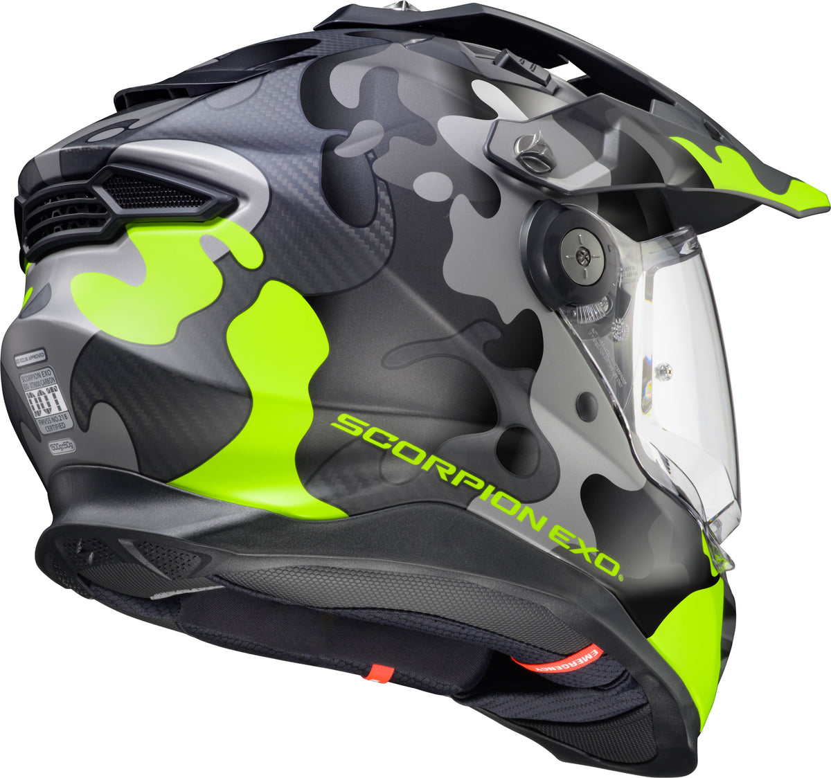 Scorpion EXO XT9000 Carbon Gilley Helmet - Hi-Vis/Grey