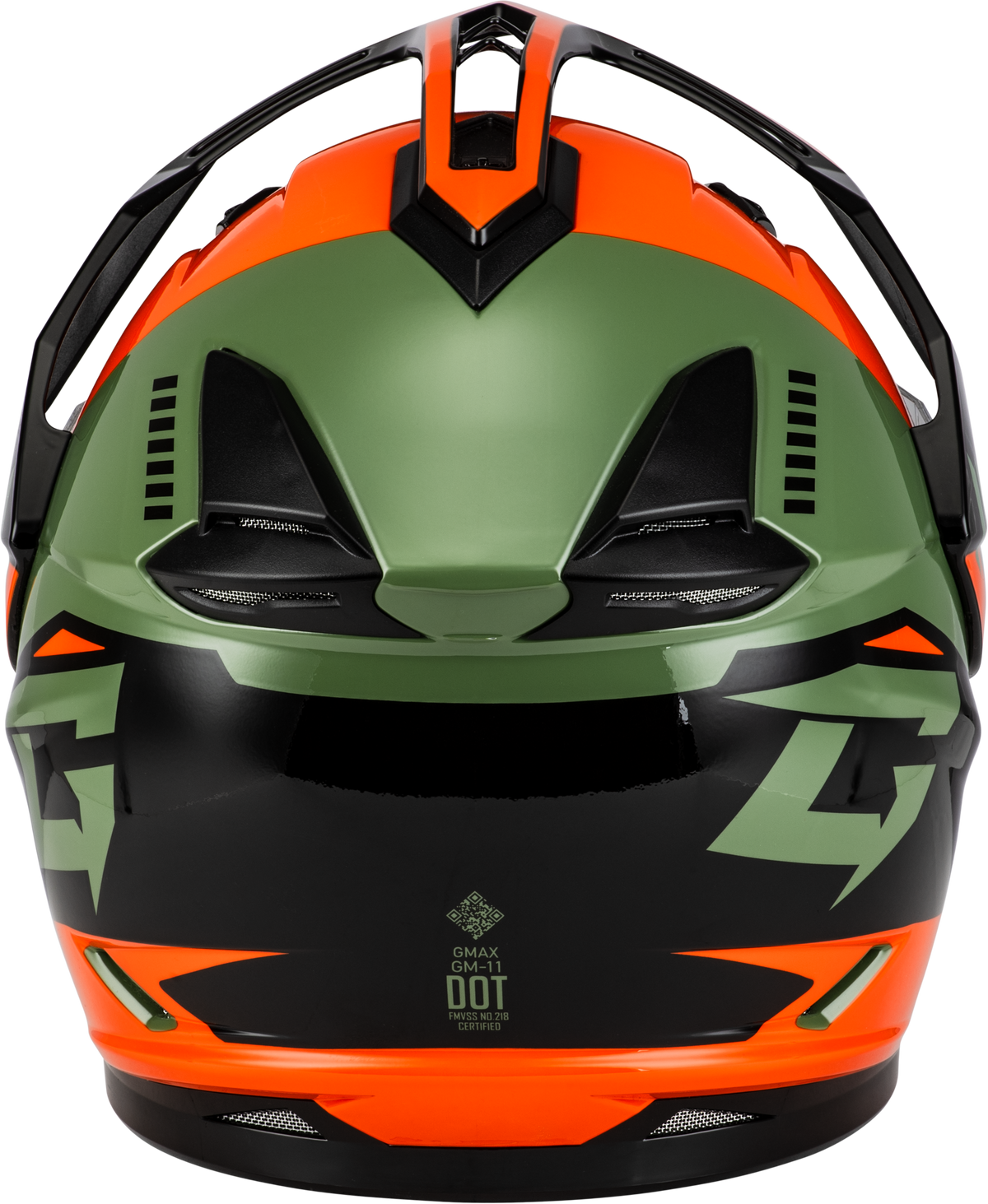 GMAX GM-11S Ronin Helmet W/Electric Shield Orange/Grey/Black
