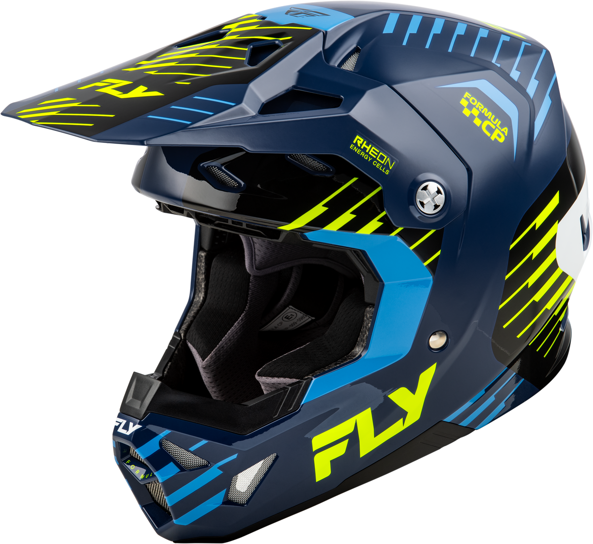 Fly Racing Formula CP Slice Youth Helmet - Navy/Hi-Vis/White