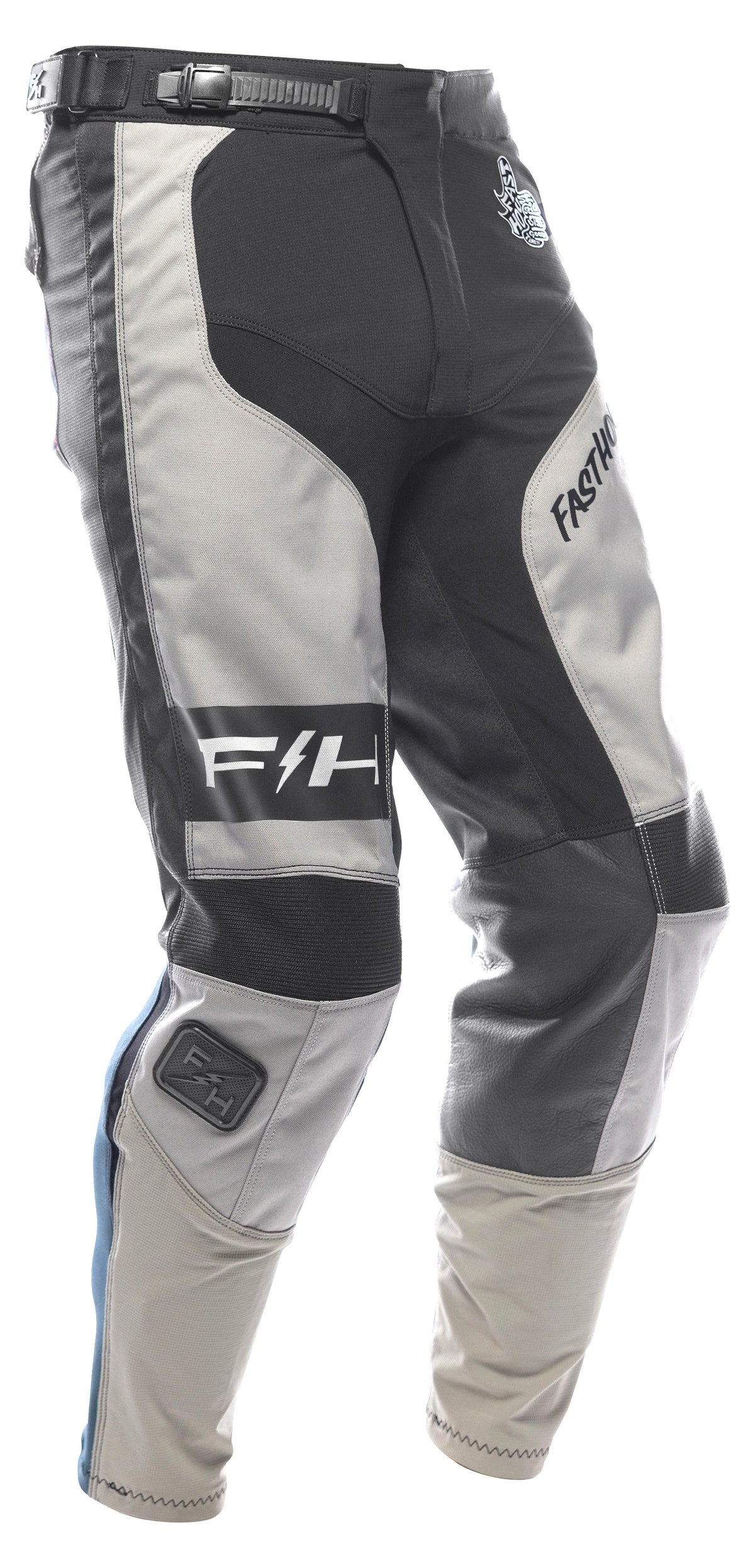Fasthouse Racing Off Road Grindhouse Club MX Gear Set - Gray/Black/Teal