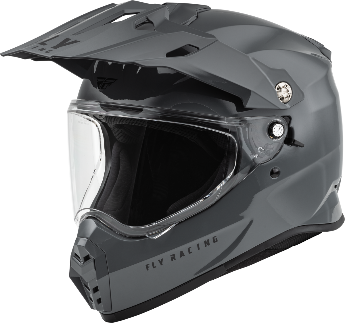 Fly Racing Trekker Solid Helmet - Grey