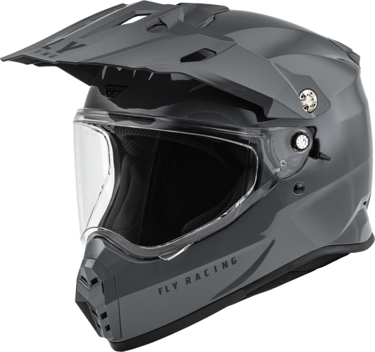 Fly Racing Trekker Solid Helmet - Grey