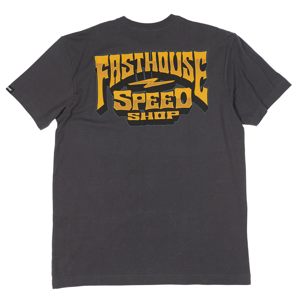 Fasthouse Record Tee - Graphite Black