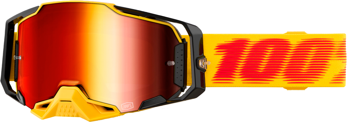 100% Armega Goggles CLOSEOUT Tetsu / Red Mirror Lens