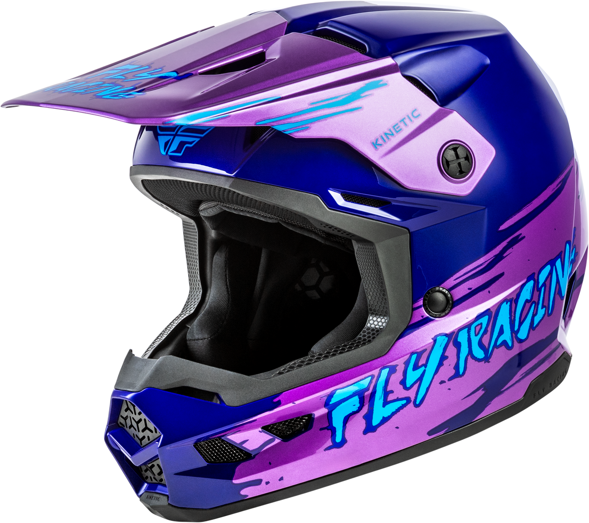 Fly Racing Youth Kinetic Surge Helmet - Pink/Purple