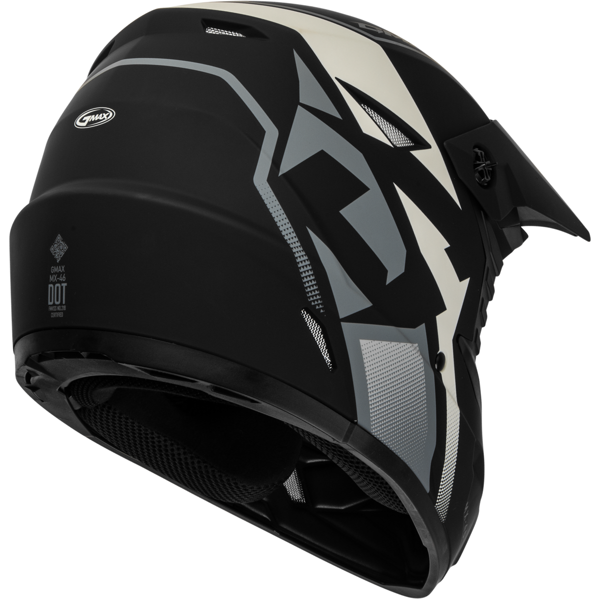 GMAX MX-46 Compound Helmet Matte Black/Grey/White