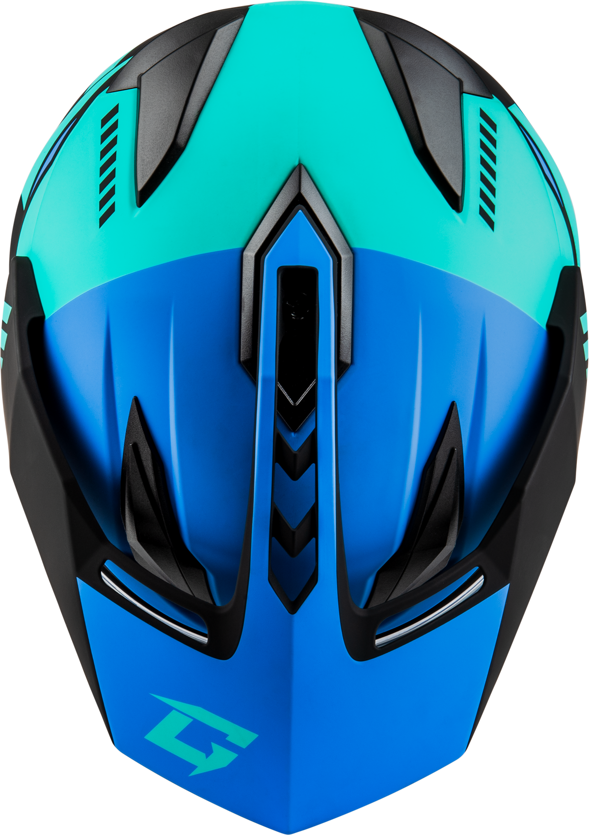 GMAX GM-11S Ronin Helmet W/Electric Shield Matte Black/Blue