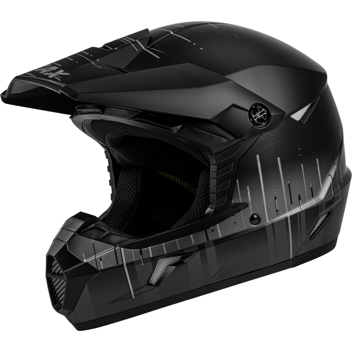 GMAX Youth MX-46 Frequency Helmet CLOSEOUT Matte Black/Grey