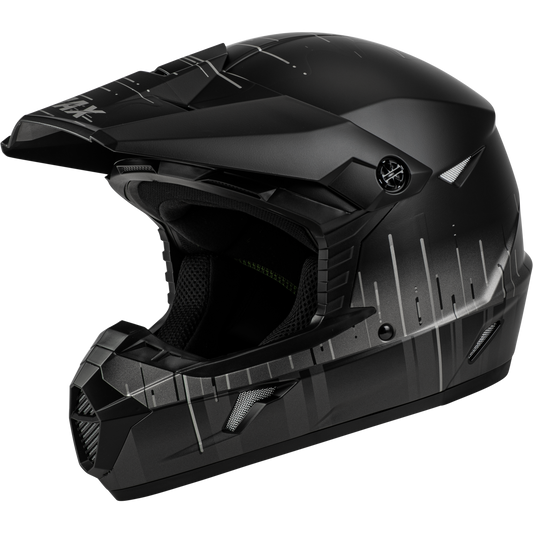 GMAX Youth MX-46 Frequency Helmet CLOSEOUT Matte Black/Grey