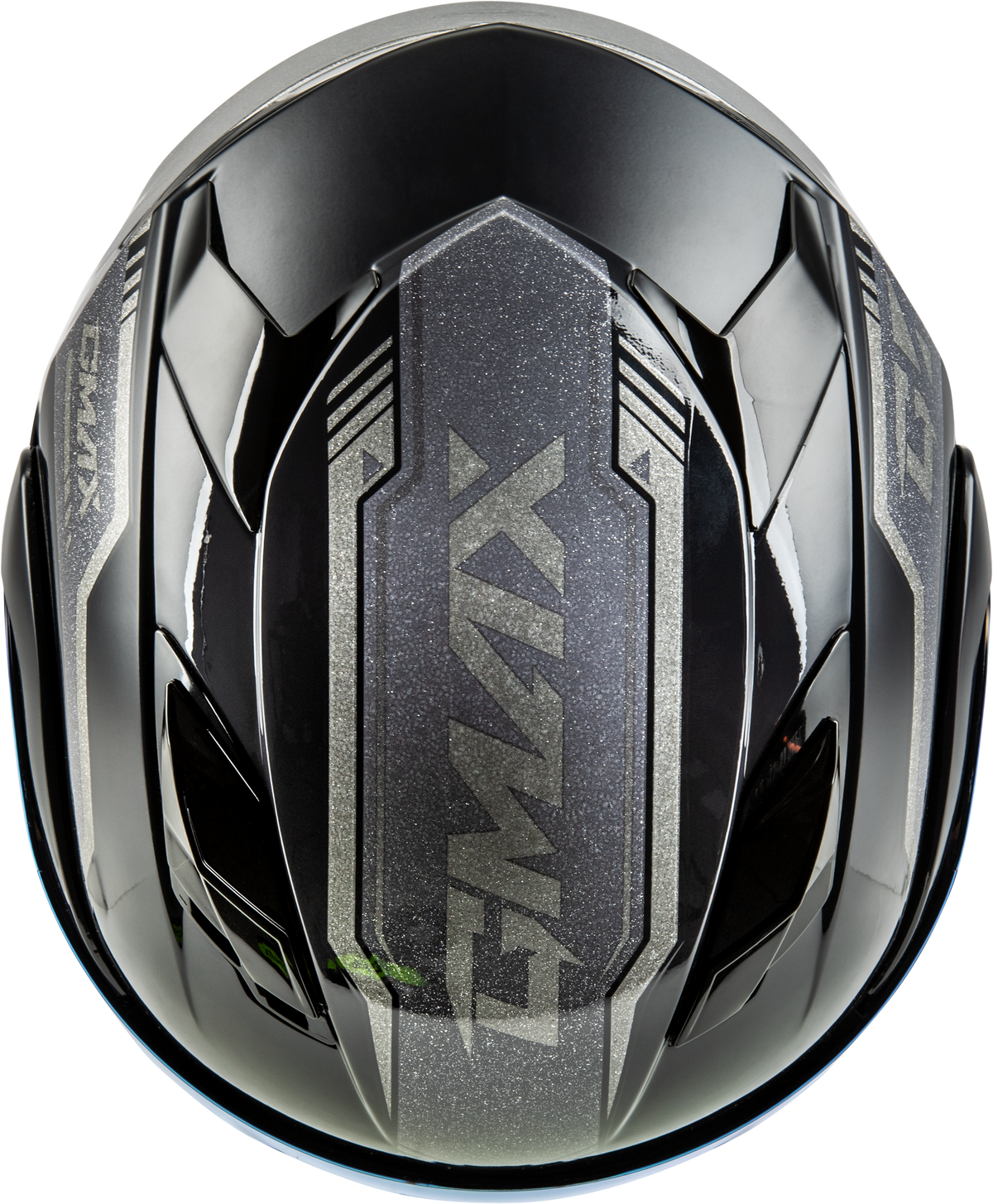 GMAX MD-01 Volta Helmet Silver/Gold/Grey Metallic