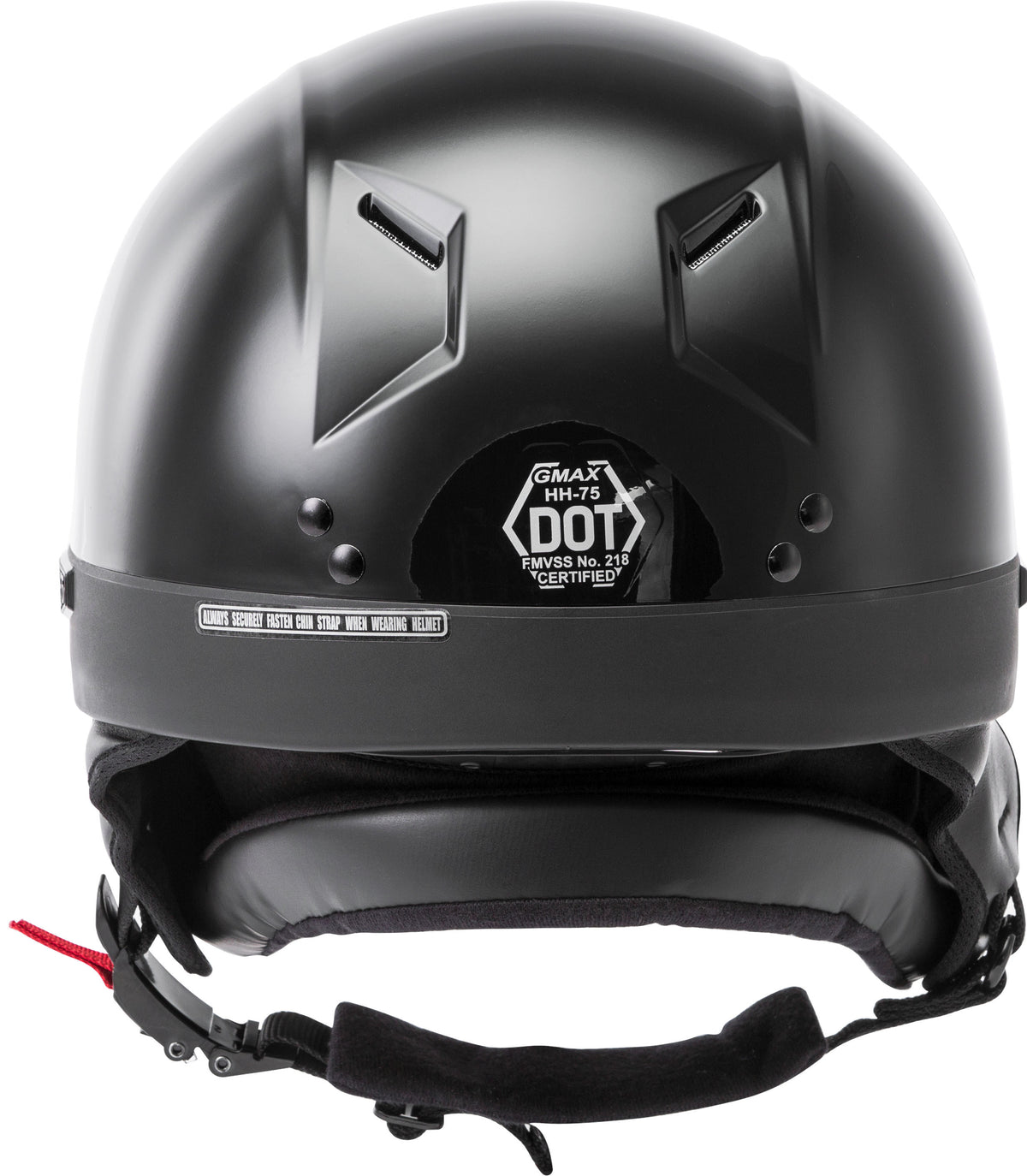 GMAX HH-75 Half Helmet Black