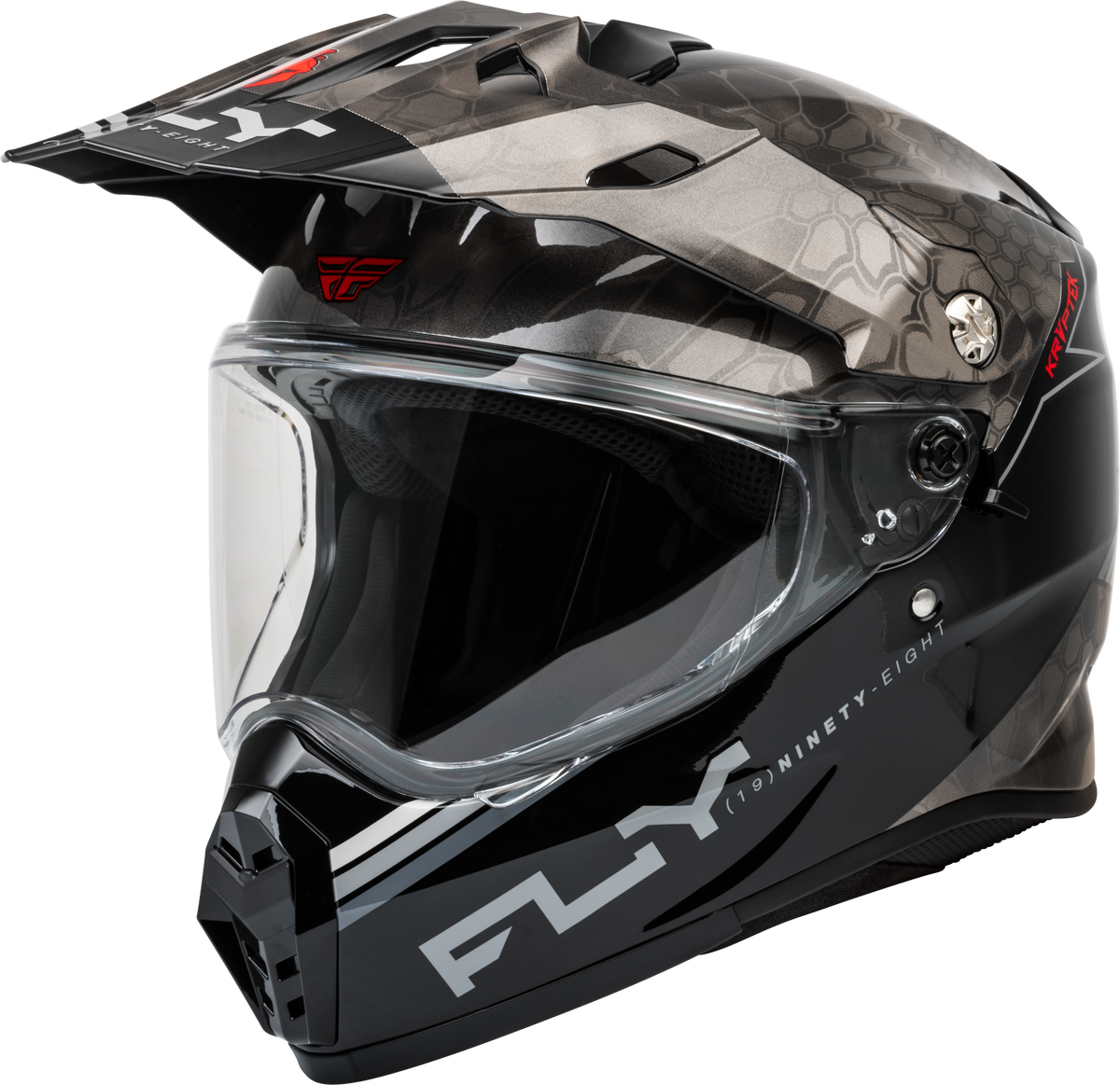 Fly Racing Trekker Kryptek Conceal Helmet - Black/Grey/White
