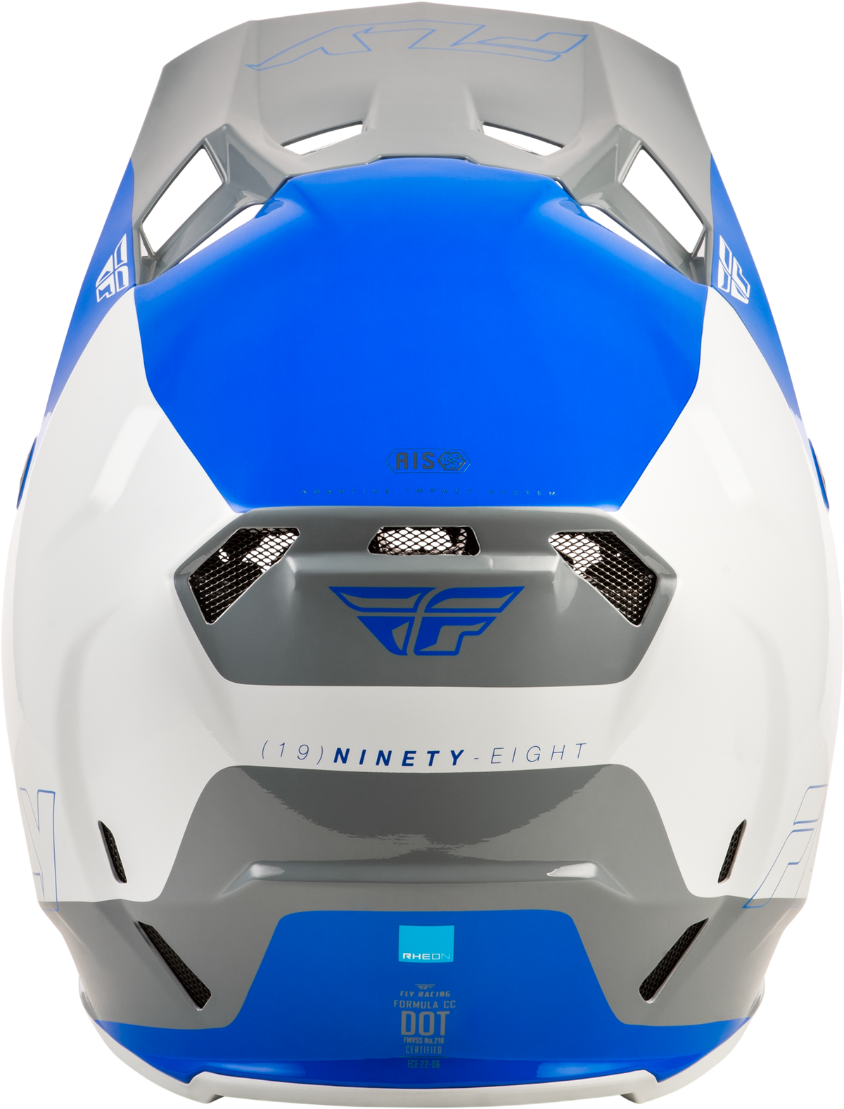 Fly Racing Formula CC Glide Helmet - Blue/Light Grey/Grey